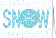 Merry Christmas Snowflakes Snow Covid 19 card