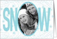 Merry Christmas Snowflakes Snow Covid 19 card