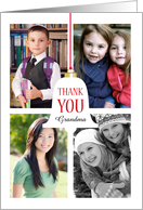 Custom Name Holiday Christmas Thank You Bell 4 Custom Photos card