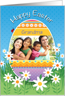 Grandma Custom Photo Easter Egg card