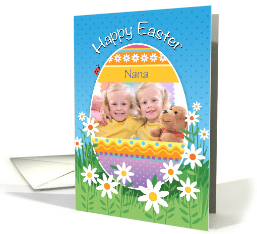 Nana Custom Photo Easter Egg card (1676960)