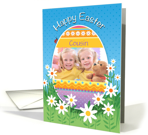 Cousin Custom Photo Easter Eggs card (1677310)