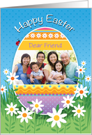 Friend Custom Photo Easter Eggs card