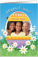 Great Aunt Custom Photo Easter Eggs card