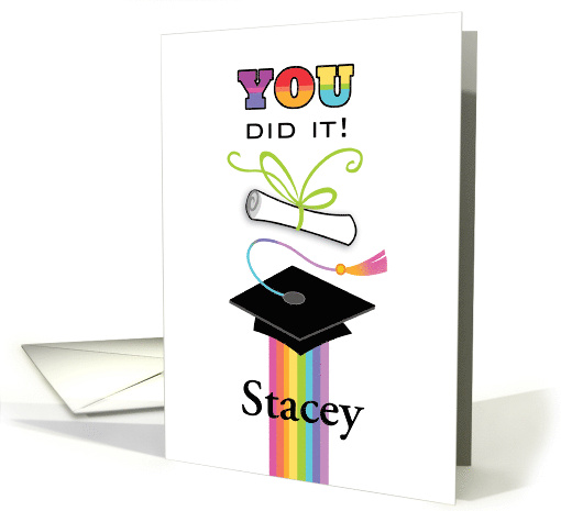 LGBTQ Rainbow Graduation Gay card (1677454)