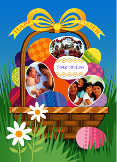 Sister-in-Law Custom Photo Easter Basket Eggs