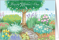 For Mother Flower Garden Happy Mother’s Day card