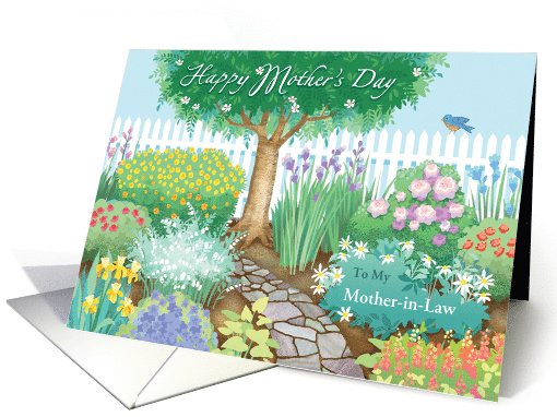 For Mother in Law Flower Garden Happy Mother's Day card (1680896)