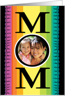 Custom Photo Mother’s Day Bright Lettering card