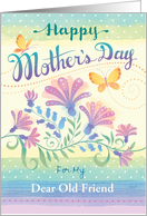 Dear Old Friend Mother’s Day Floral Yellow Butterflies card