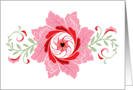 Pretty Blooming Love Valentine’s Day Flower Romantic card