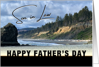 To Son in Law Happy Father’s Day Northwest Pacific Coast Photo card