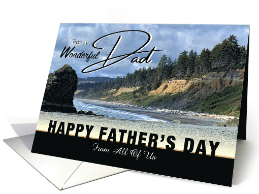 From All of Us Happy Father's Day Northwest Pacific Coast Photo card