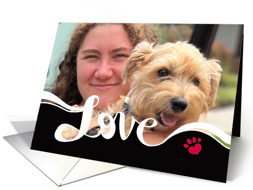 From Pet Custom Photo Calligraphic Love Valentine card (1754398)