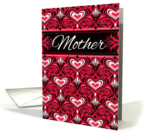 Mother Valentine Heart Brocade card (1756268)