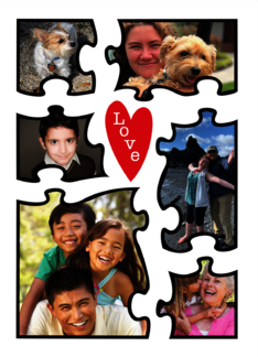 Custom Photo Valentine Heart Brocade