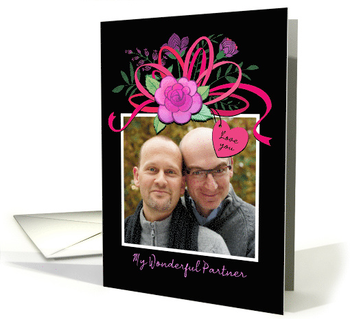 For My Partner Custom Photo Valentine's Total Package card (1757552)