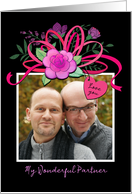 For My Partner Custom Photo Valentine’s Total Package card