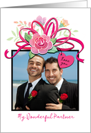 For My Partner Custom Photo Valentine’s Total Package card
