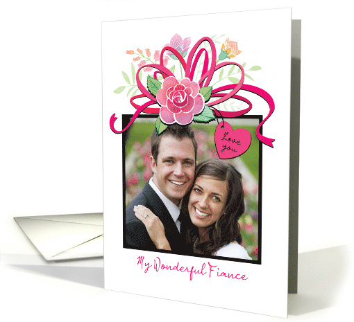 For My Fiance Custom Photo Valentine's Total Package card (1757748)