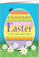 Niece Super Sized Easter Egg With lady card
