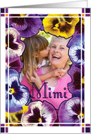 Mimi Photo Happy Mother’s Day Pansy Border card