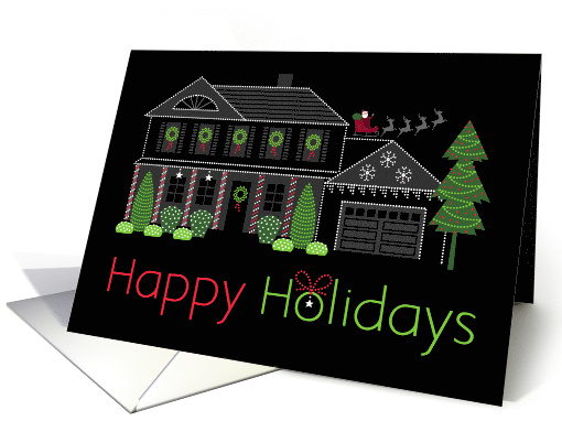 Christmas Home Lights Happy Holidays card (1811604)