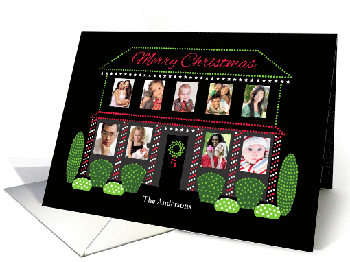 Christmas Lights Home Custom Photos card (1811606)