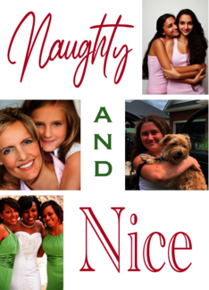Naughty And Nice Photo Collage Christmas