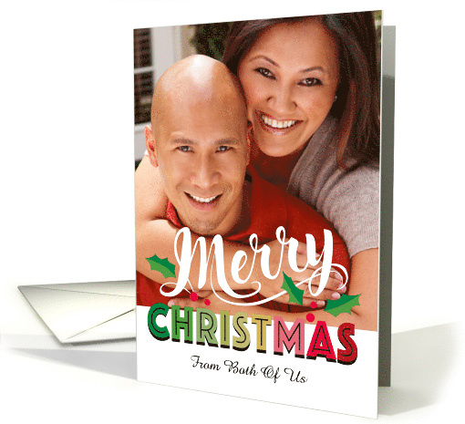 From Both of Us Custom Photo Merry Christmas card (1891484)