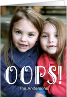 From Us Late Holiday Card
