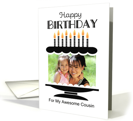 Cousin Photo Birthday Cake card (1898542)