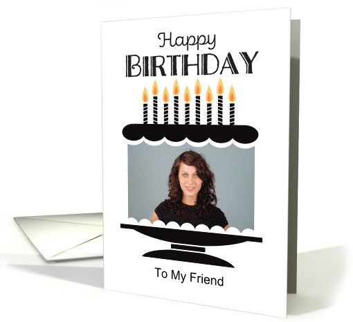 Friend Photo Birthday Cake card (1898544)