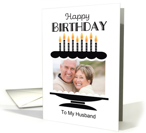 Husband Photo Birthday Cake card (1898554)