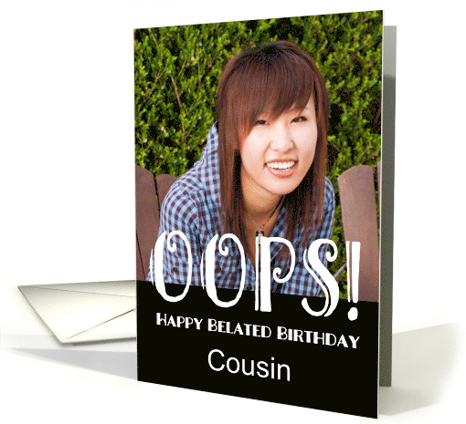 Belated Funny Birthday Custom Photo card (1901568)