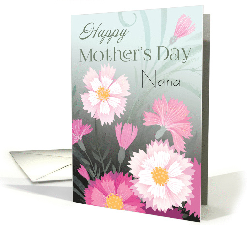 Mother's Day Pink Script Wild Flowers card (1917274)