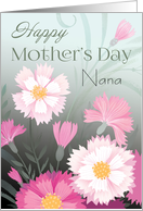 Mother’s Day Pink Script Wild Flowers card