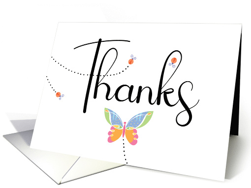 Thank You Simple Script Typography card (1931124)