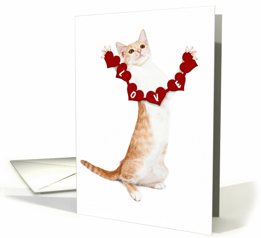 I Love You Card With Cute Kitten card (1413622)