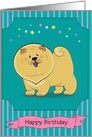 Happy Dog Chow-chow card