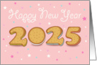 Cookies New Year Greetings 2025 card