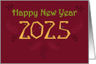 Elegance New Year 2025 card