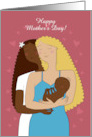 Happy Mother’s Day. Card for Lesbians couple. Custom front text card