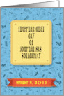 International Day of Journalists’ Solidarity. Custom text front card