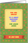 You are invited. Funny pigs pattern. Custom text and date front card