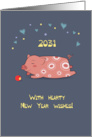 Cheerful Year of the Pig: Celebrating 2031 card