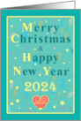 Joyful Moments Merry Christmas & Happy New Year 2024 card