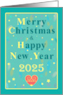 Joyful Moments Merry Christmas & Happy New Year 2025 card
