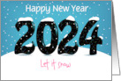 A Snowy Welcome to 2024 card