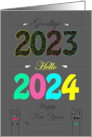 Embracing the Transition: Farewell 2024, Greetings 2025 card